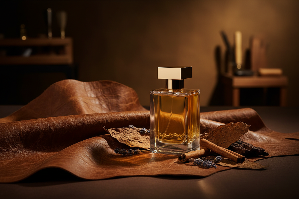 Cuero en perfumería masculina: guía de aromas con carácter