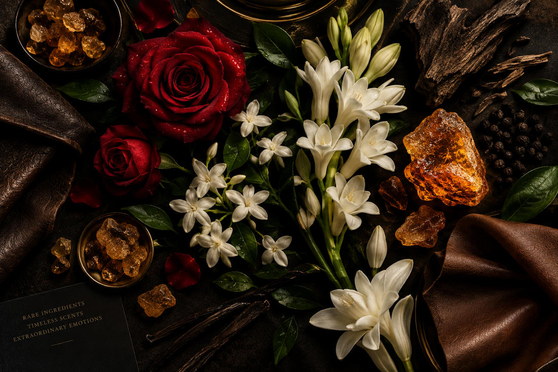 Perfumes con notas de cuero y flores: contraste perfecto