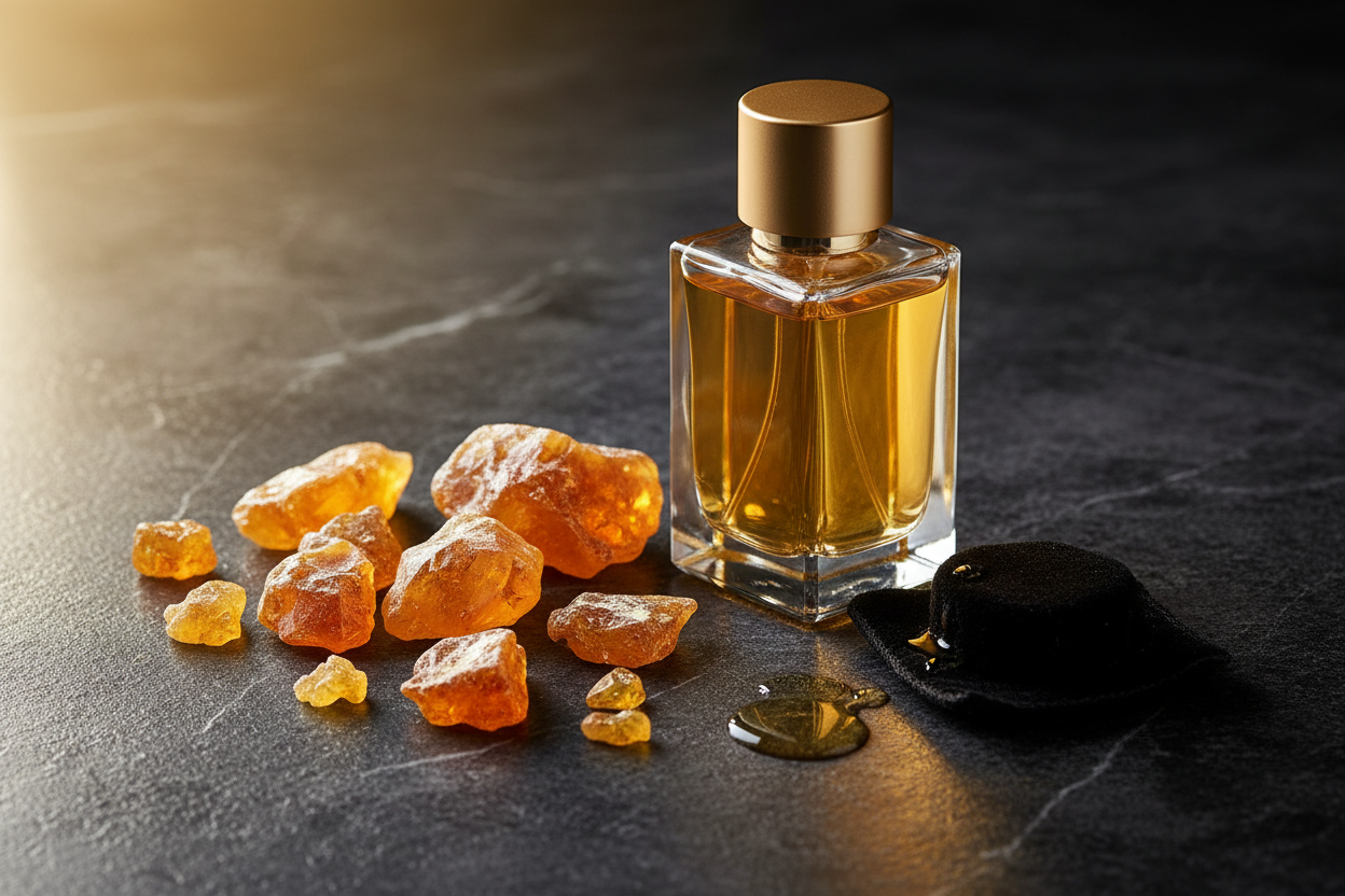 Ámbar en perfumería: calidez, sensualidad y profundidad