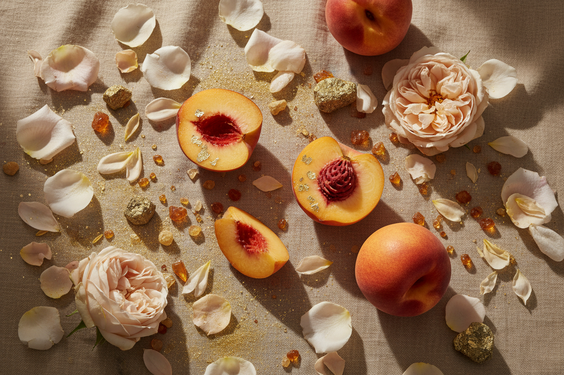 Piel de melocotón: la nota frutal que suaviza el perfume